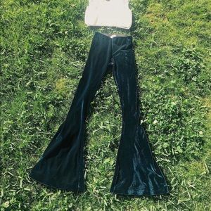 Velvet Flare Pants